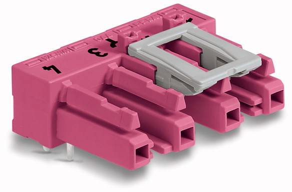 WAGO 770-884/011-000 Netz-Steckverbinder WINSTA MIDI Buchse, Einbau horizontal Gesamtpolzahl: 4 25 A Pink 50 St.