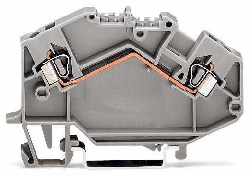 WAGO 780-601 Durchgangsklemme 5mm Zugfeder Belegung: L Grau 50St.