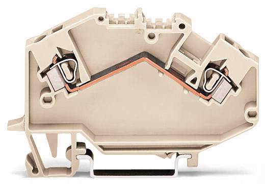 WAGO 780-992 Durchgangsklemme 5mm Zugfeder Belegung: L Grau 50St.