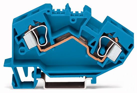 WAGO 784-604 Durchgangsklemme 10mm Zugfeder Belegung: N Blau 25St.