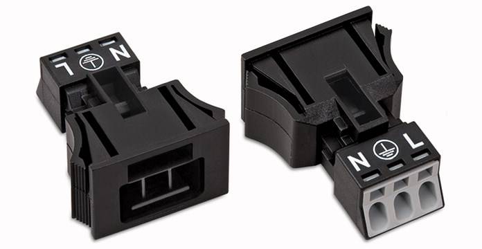 WAGO 890-733/006-000 Netz-Steckverbinder WINSTA MINI Stecker, gerade Gesamtpolzahl: 3 16A Weiß 50St.
