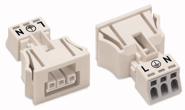 WAGO 890-703/006-000 Netz-Steckverbinder WINSTA MINI Buchse, gerade Gesamtpolzahl: 3 16A Schwarz 50St.
