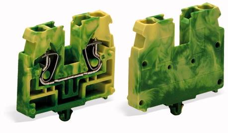 WAGO 869-337 Durchgangsklemme Federklemme Grün, Gelb 100St.