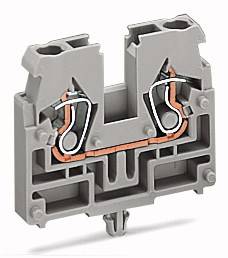 WAGO 869-316 Durchgangsklemme Federklemme Orange 100St.