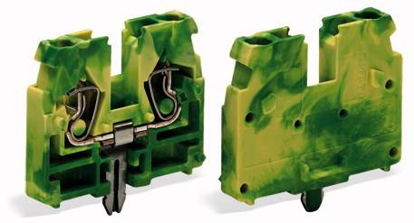 WAGO 869-328 Durchgangsklemme Federklemme Grün, Gelb 100St.