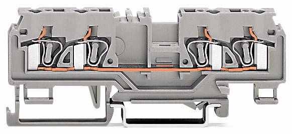 WAGO 880-832 Durchgangsklemme 5mm Zugfeder Orange 50St.