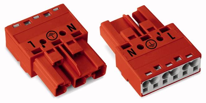 WAGO 770-1313 Netz-Steckverbinder WINSTA MIDI Stecker, gerade Gesamtpolzahl: 3 25 A Rot 100 St.