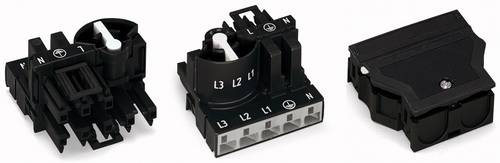 WAGO Netz-Verteiler Netz-Stecker - Netz-Buchse Gesamtpolzahl: 5 Weiß 10 St.