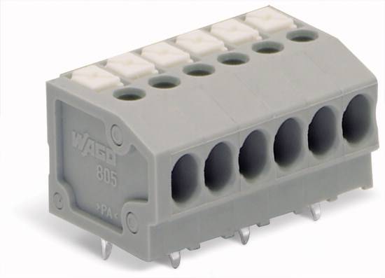 WAGO 805-120 Federkraftklemmblock 1.50mm² Polzahl 20 Grau 60St.