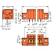 WAGO 739-335/100-000/001-000 Federkraftklemmblock 1.50mm² Polzahl (num) 5 Orange 140St.