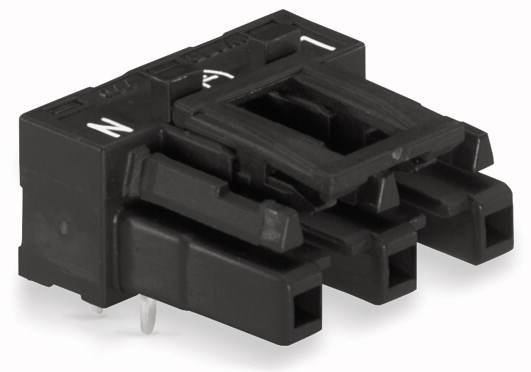 WAGO 770-823/011-000 Netz-Steckverbinder WINSTA MIDI Buchse, Einbau horizontal Gesamtpolzahl: 3 25A Weiß 100St.