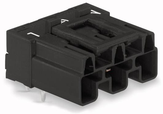 WAGO 770-813/011-000 Netz-Steckverbinder WINSTA MIDI Stecker, Einbau horizontal Gesamtpolzahl: 3 25 A Schwarz 100 St.