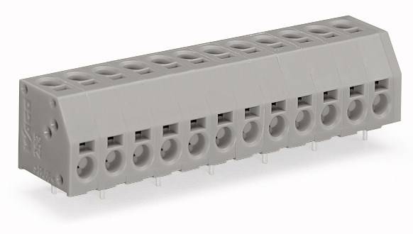WAGO 253-115 Federkraftklemmblock Polzahl 15 Grau 60St.
