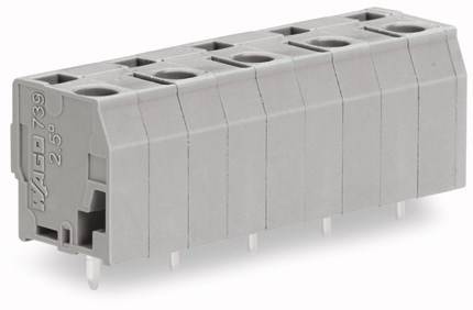 WAGO 739-3202 Federkraftklemmblock 2.50mm² Polzahl 2 Grau 280St.