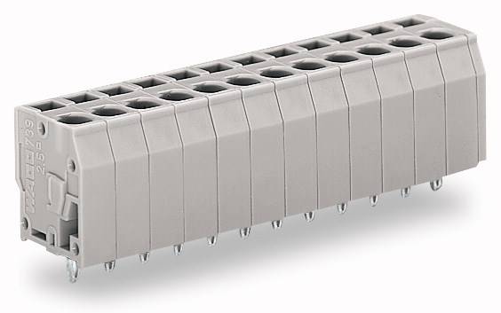 WAGO 739-107/100-000 Federkraftklemmblock 2.50mm² Polzahl (num) 7 Grau 120St.