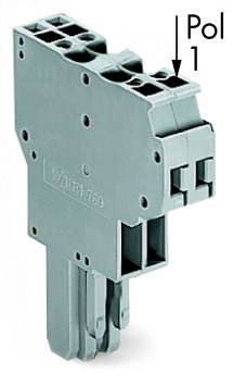 WAGO 769-123 Federleiste 5mm Zugfeder Belegung: L Grau 25St.