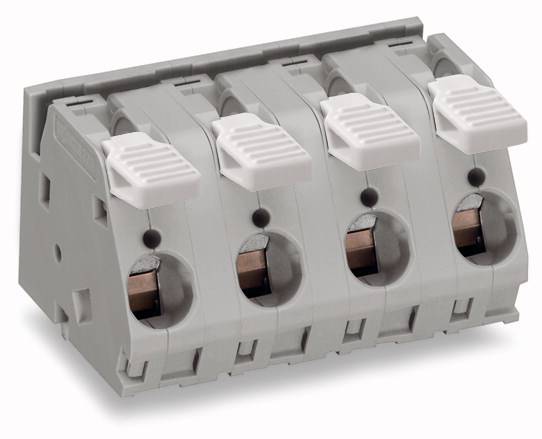 WAGO 2716-257 Federkraftklemmblock 6.00mm² Polzahl 7 Grau 8St.