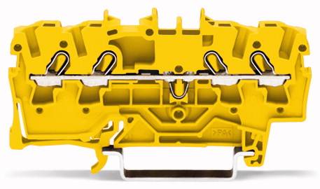 WAGO 2002-1406 Durchgangsklemme 5.20 mm Zugfeder Gelb 100 St.