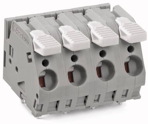 WAGO 2706-252 Federkraftklemmblock 6.00mm² Polzahl 2 Grau 70St.