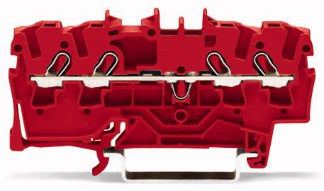 WAGO 2002-1403 Durchgangsklemme 5.20 mm Zugfeder Rot 100 St.