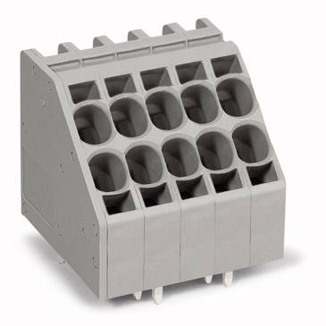 WAGO 746-2305 Federkraftklemmblock 10.00 mm² Polzahl 5 Grau 24 St.
