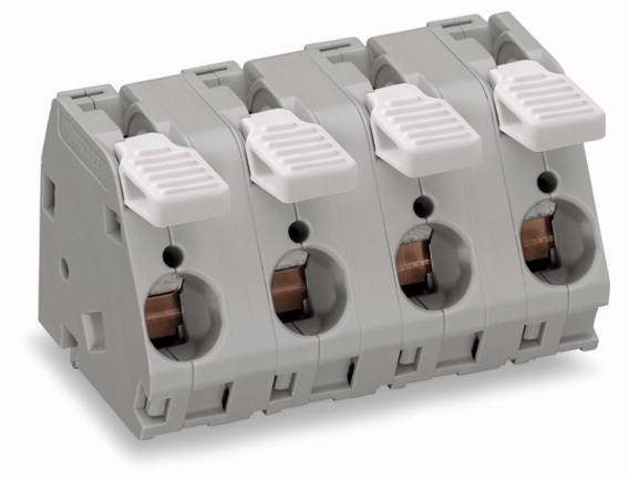 WAGO 2716-207 Federkraftklemmblock 6.00mm² Polzahl 7 Grau 10St.
