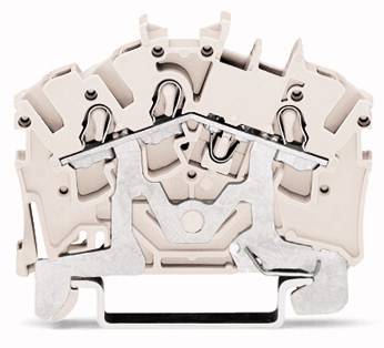 WAGO 2002-6308 Schirmleiterklemme 5.20mm Zugfeder Weiß 100St.