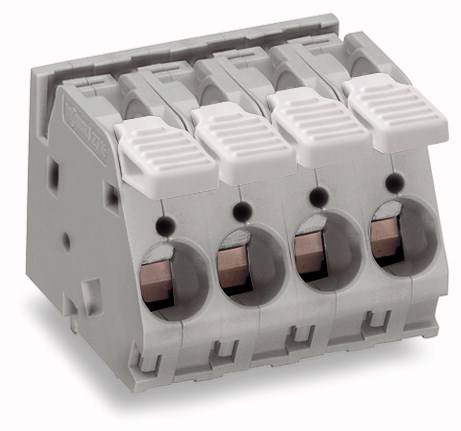 WAGO 2716-158 Federkraftklemmblock 6.00 mm² Polzahl 8 Grau 12 St.