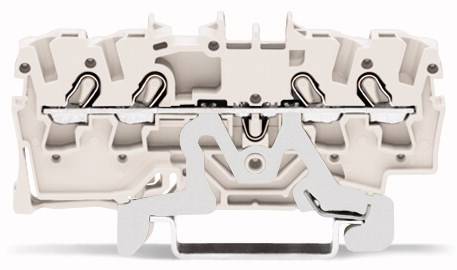 WAGO 2002-1408 Schirmleiterklemme 5.20mm Zugfeder Weiß 100St.