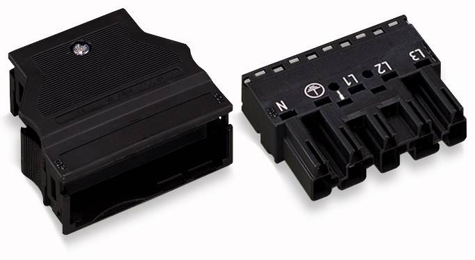WAGO 770-335 Netz-Steckverbinder WINSTA MIDI Stecker, gerade Gesamtpolzahl: 5 25A Weiß 25St.