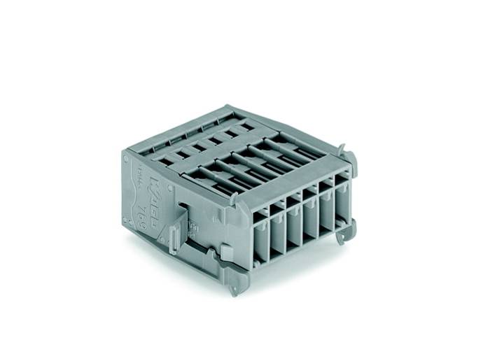 WAGO Buchsengehäuse-Kabel 769 Polzahl Gesamt 6 Rastermaß: 5mm 769-606/005-000 25St.
