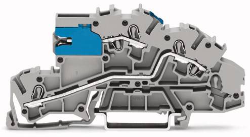 WAGO 2003-7640 Installationsetagenklemme 5.20mm Zugfeder Belegung: NT, L Grau 50St.