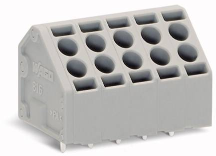 WAGO 816-108 Federkraftklemmblock 1.50mm² Polzahl 8 Grau 84St.