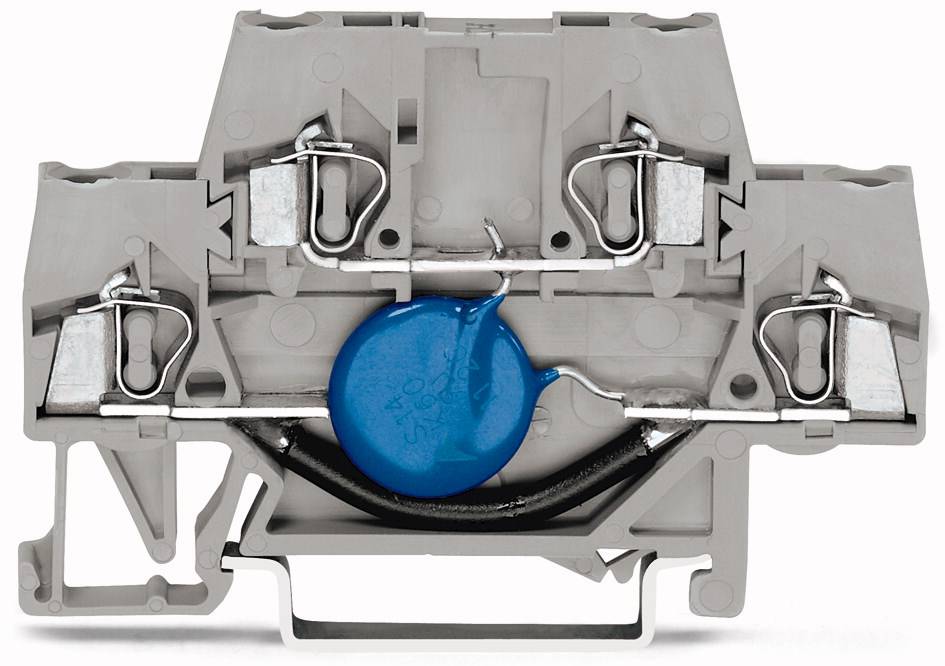 WAGO 280-504/281-584 Einzelklemme 10mm Zugfeder Belegung: L Grau 50St.