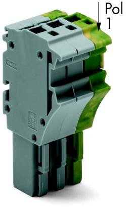 WAGO 2022-107/000-036 Federleiste Grau, Grün, Gelb 50 St.