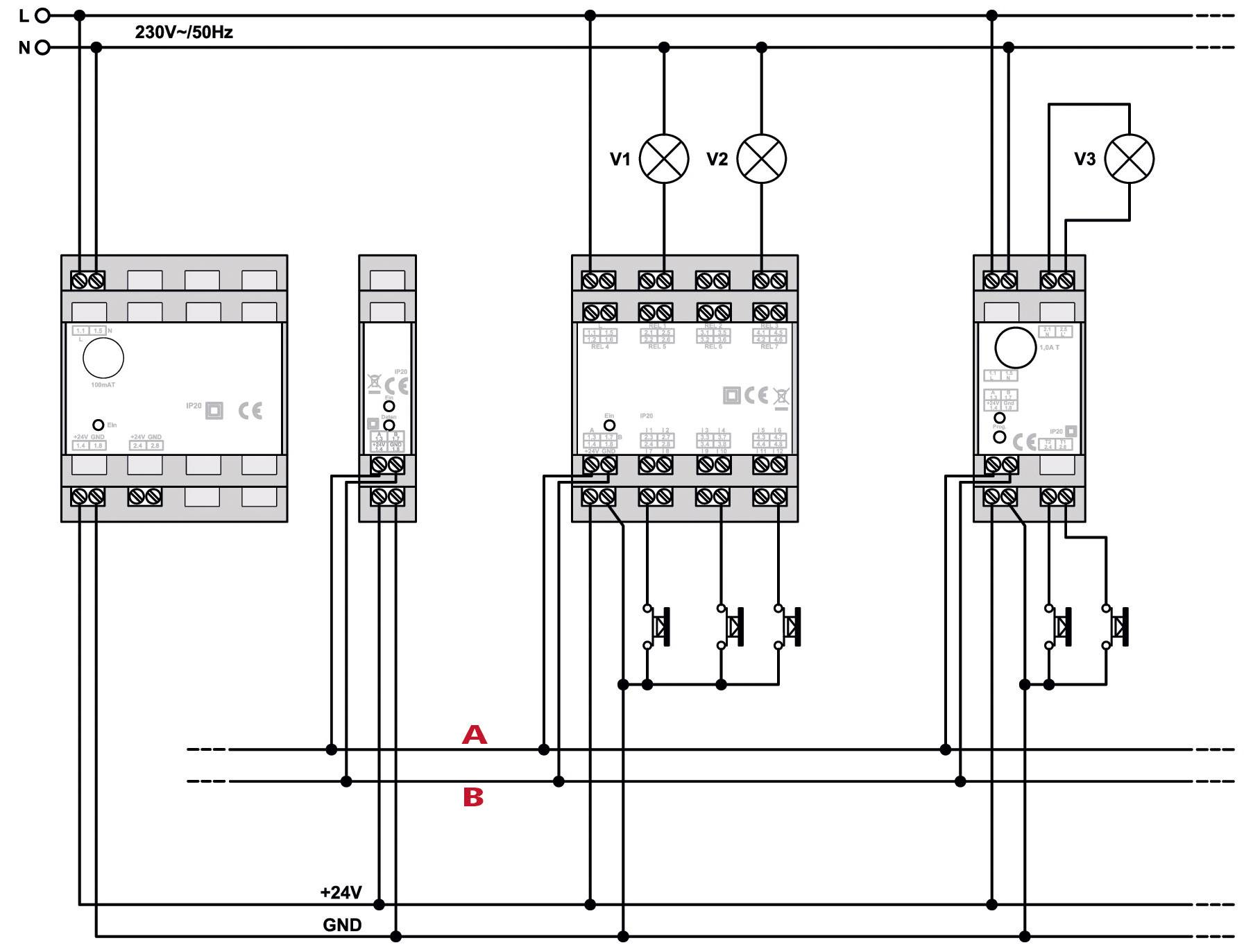 Homematic 76807 RS-485-BUSABSCHLUSS-W. RS485 Busabschluss Widerstand   Hutschiene