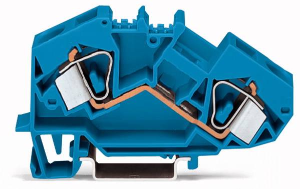 WAGO 783-604 Durchgangsklemme 12 mm Zugfeder Belegung: N Blau 25 St.