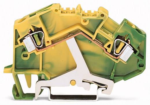 WAGO 781-607 Schutzleiterklemme 6mm Zugfeder Belegung: PE Grün, Gelb 50St.