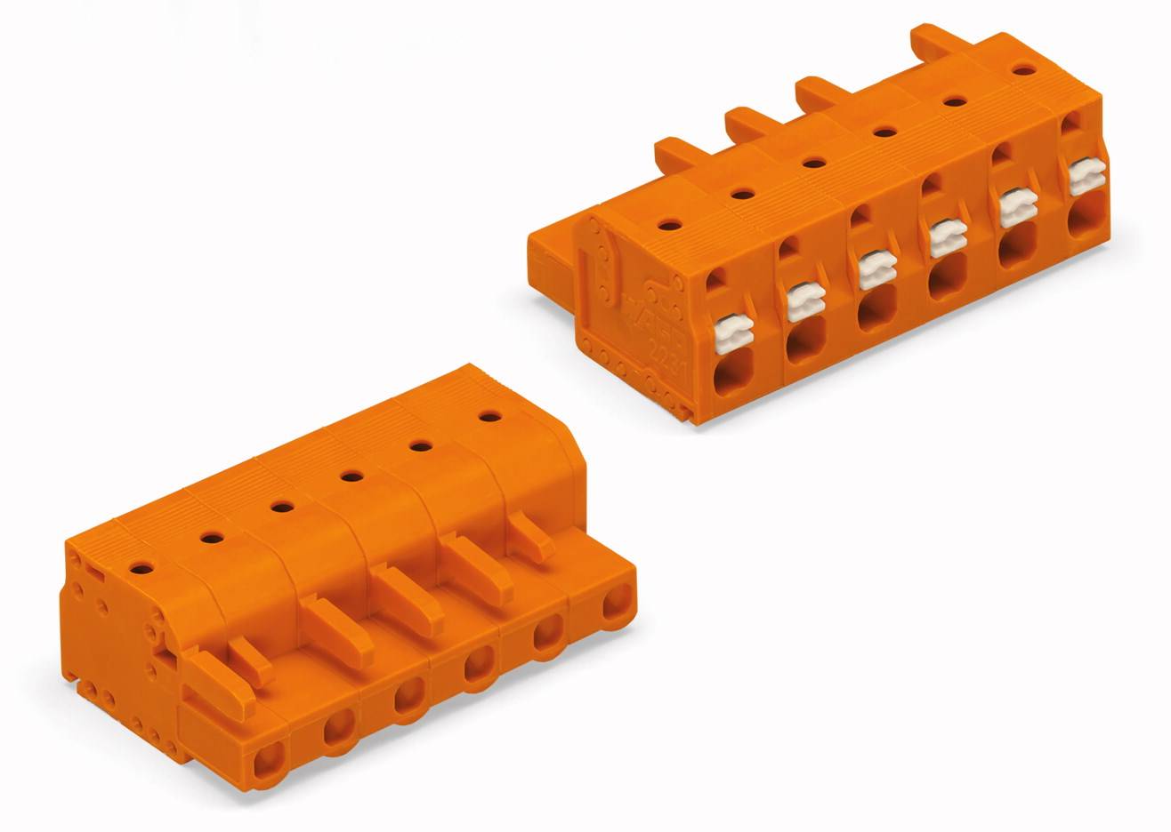 WAGO Buchsengehäuse-Kabel 2231 Polzahl Gesamt 4 Rastermaß: 7.62mm 2231-704/026-000 50St.
