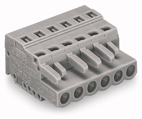 WAGO Buchsengehäuse-Kabel 231 Polzahl Gesamt 4 Rastermaß: 5mm 231-104/026-000 100St.