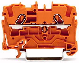 WAGO 2004-1202 Durchgangsklemme 6.20mm Zugfeder Orange 50St.
