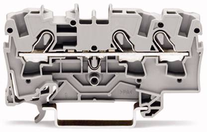 WAGO 2004-1306 Durchgangsklemme 6.20mm Zugfeder Gelb 50St.