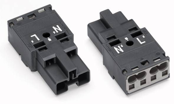 WAGO 770-1172 Netz-Steckverbinder WINSTA MIDI Stecker, gerade Gesamtpolzahl: 2 25 A Dunkelgrau 100 St.