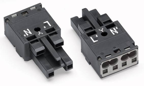 WAGO 770-1162 Netz-Steckverbinder WINSTA MIDI Buchse, gerade Gesamtpolzahl: 2 25 A Dunkelgrau 100 St.