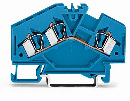 WAGO 281-651 Durchgangsklemme 6mm Zugfeder Belegung: N Blau 100St.