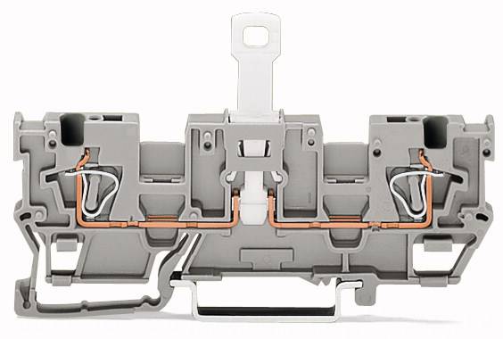 WAGO 769-242 Trennklemme 5mm Zugfeder Belegung: L Grau 50St.