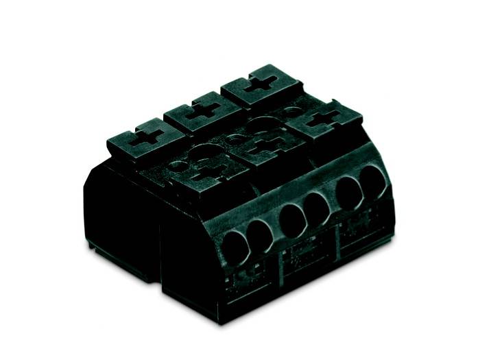 WAGO 862-503 Geräteanschlussklemme Federklemme Schwarz 250 St.