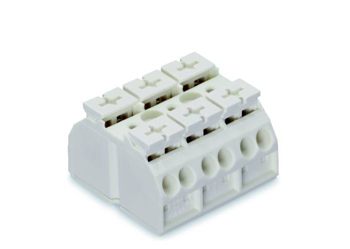WAGO 862-603 Geräteanschlussklemme Federklemme Weiß 250St.