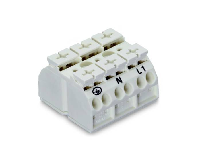 WAGO 862-1633/999-950 Geräteanschlussklemme Federklemme Weiß 250 St.