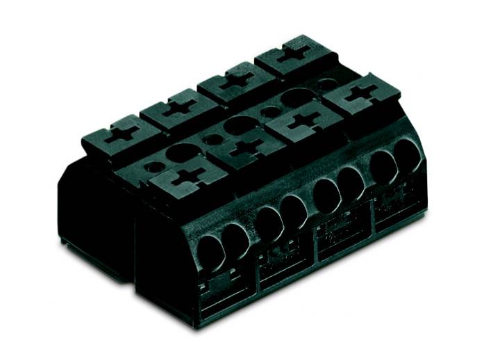 WAGO 862-534 Geräteanschlussklemme Federklemme Schwarz 200St.